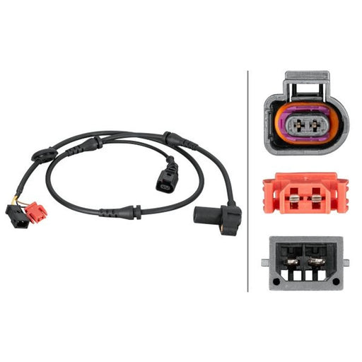 Hella ABS Wheel Speed Sensor Front 6PU 012 806-841
