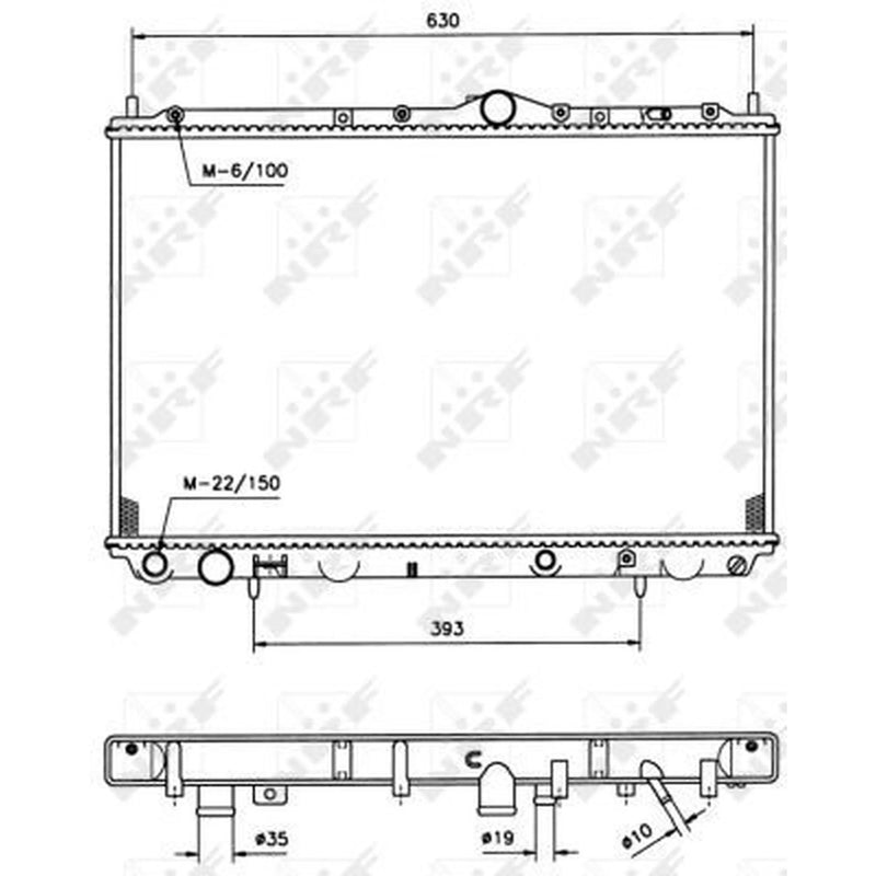NRF Engine Radiator 509518