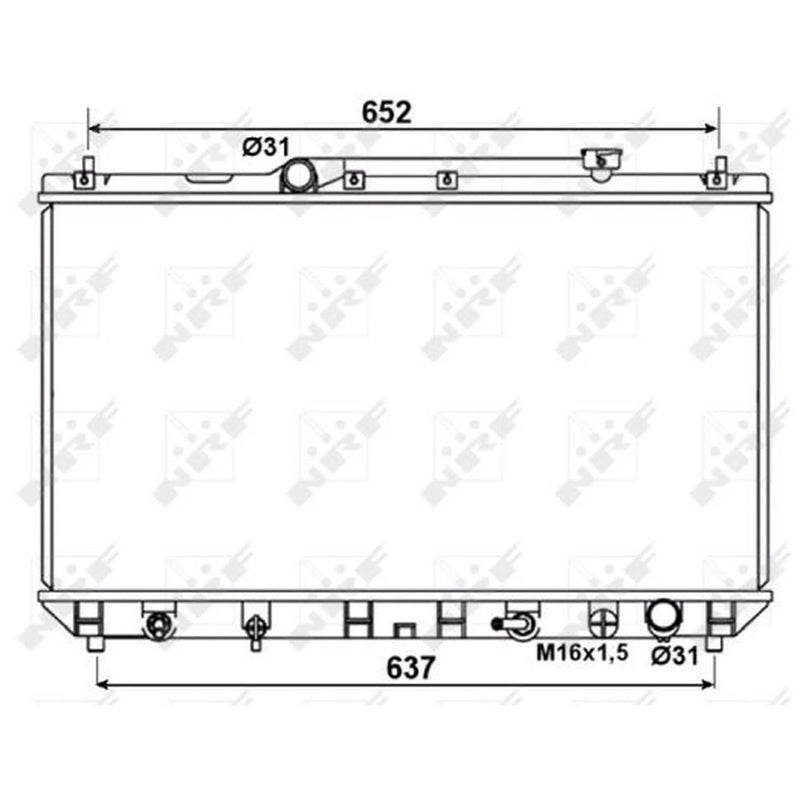 NRF Engine Radiator 53374