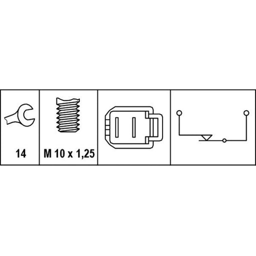 Hella Brake Light Switch 6DF 007 365-001