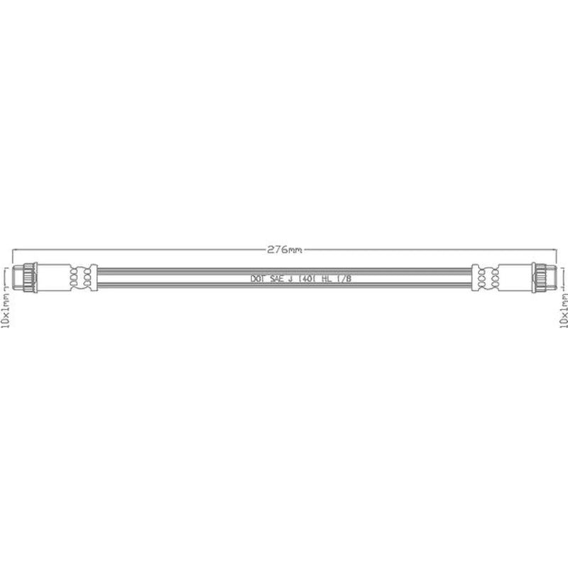 Abtex Brake Hydraulic Hose Line inner ABH1012