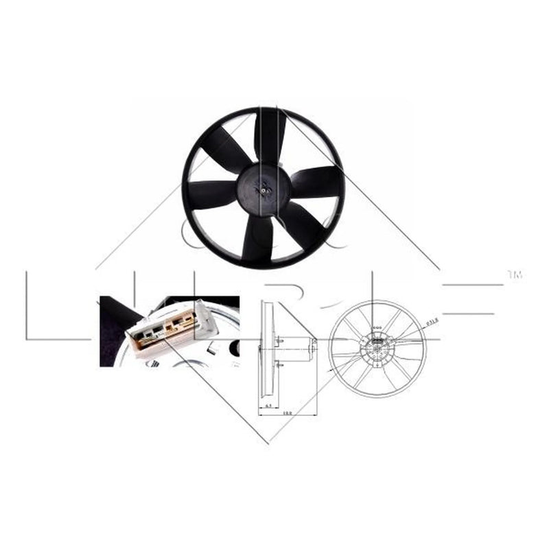NRF Engine Cooling Fan 47401
