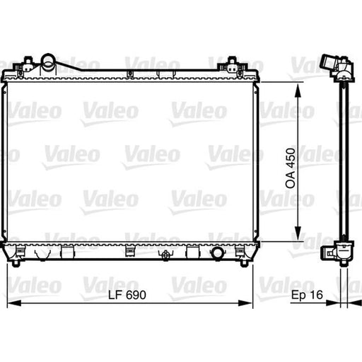 Valeo Engine Radiator 735433