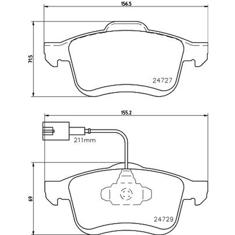 Mintex Front Brake Pad Set MDB3786