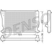 Denso Engine Radiator fits Toyota Avensis 2005-2008 2.0 2.2