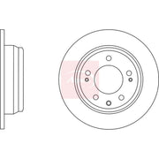 Apec 2 x Solid Rear Brake Discs DSK2672-x2