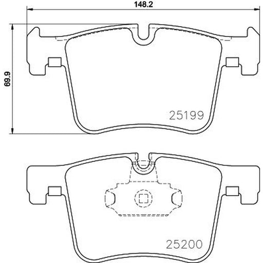 DON Front Brake Pad Set PCP1237