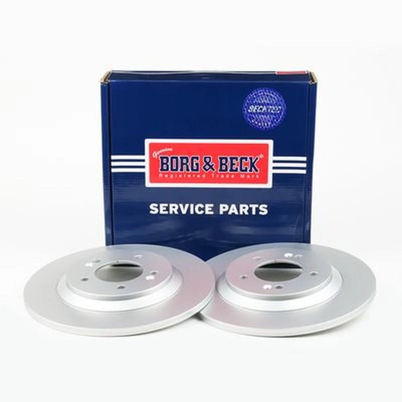 Borg & Beck 2 x Solid Rear Brake Discs BBD5582-x2