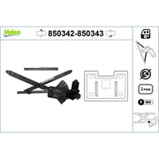 Valeo Electric Window Regulator Lifter Right Front 850343
