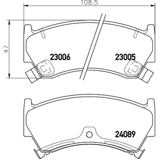 Mintex Front Brake Pad Set MDB2144