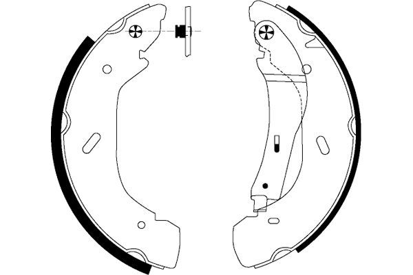 Textar Brake Shoe Set Axle Kit Rear 65mm 91058600