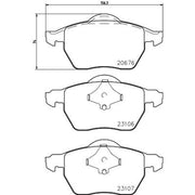 Mintex Front Brake Pad Set MDB2676