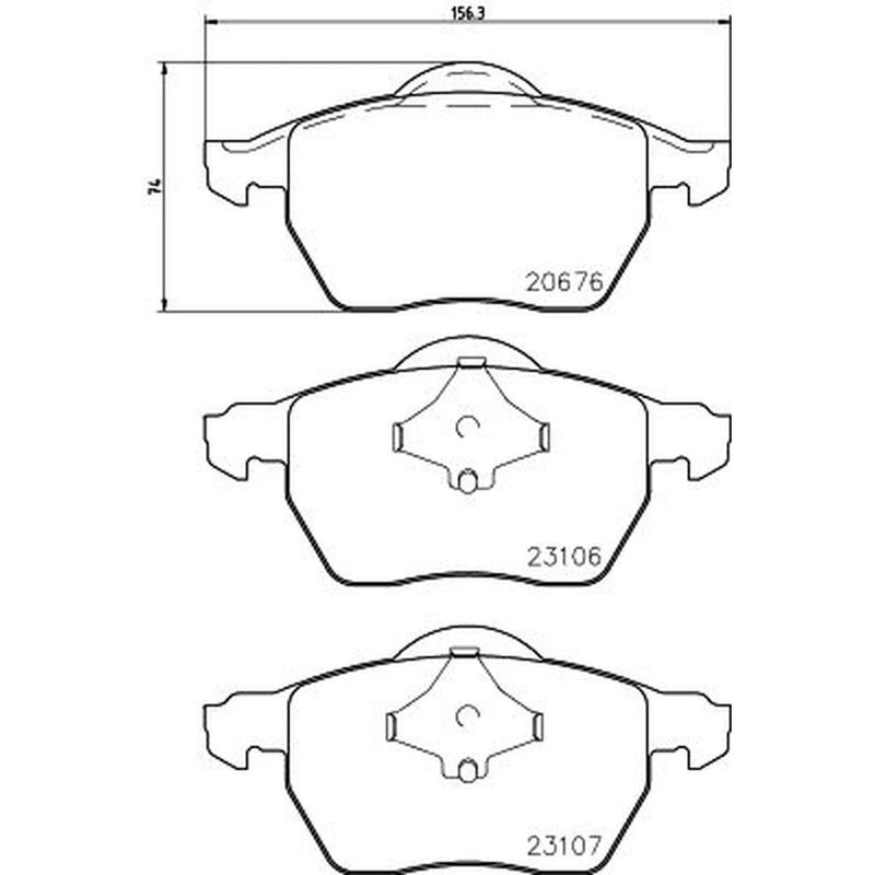 Mintex Front Brake Pad Set MDB2676