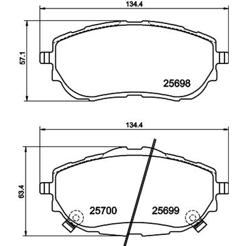 Mintex Front Brake Pad Set MDB3334
