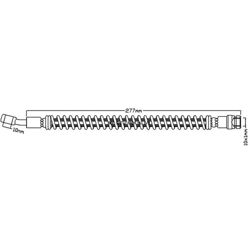 Abtex Brake Hydraulic Hose Line Right ABH1214