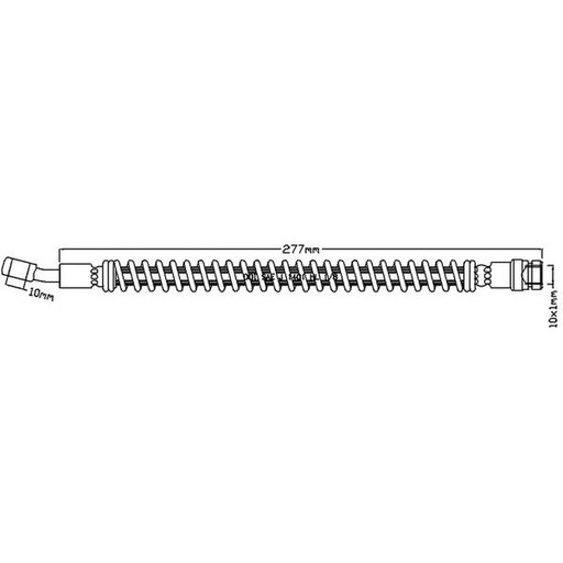 Abtex Brake Hydraulic Hose Line Right ABH1214