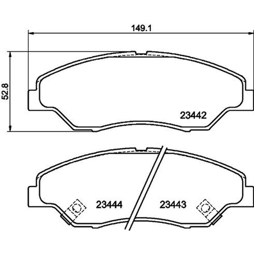 Mintex Front Brake Pad Set MDB2094