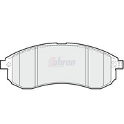 Fahren Front Brake Pad Set fits Mitsubishi L200 1996-2007 2.5 2.8 3.0