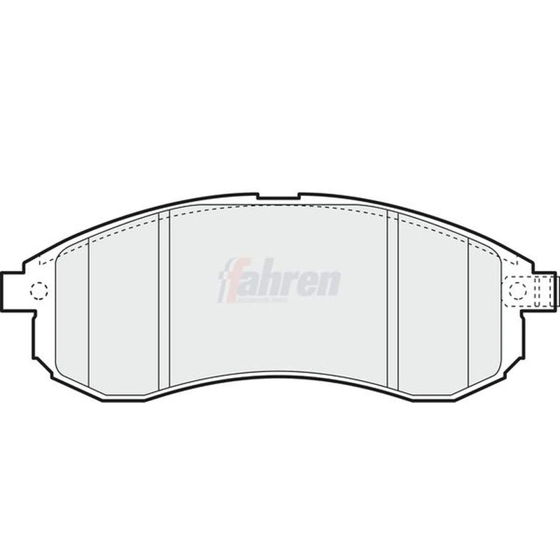 Fahren Front Brake Pad Set fits Mitsubishi L200 1996-2007 2.5 2.8 3.0