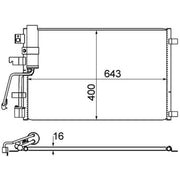 Mahle Air Conditioning Condenser AC 607 001S