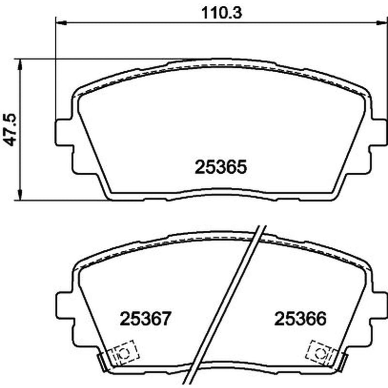 Mintex Front Brake Pad Set MDB3297