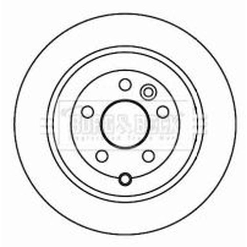 Borg & Beck 2 x Solid Rear Brake Discs BBD4599