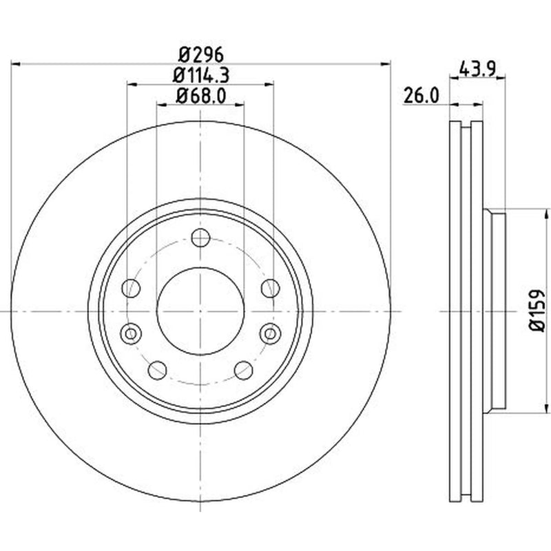 DON Front Brake Discs PCD11432-x2