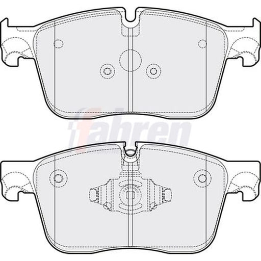 Fahren Front Vented & Rear Vented Brake Discs & Pads fits Jaguar Xe 2017 on 2.0