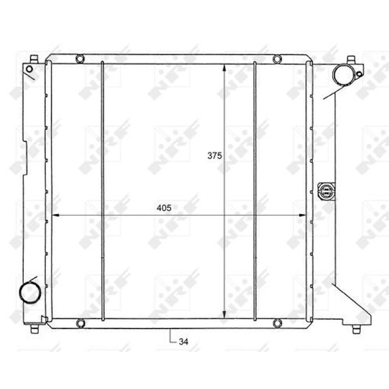 NRF Engine Radiator 50127