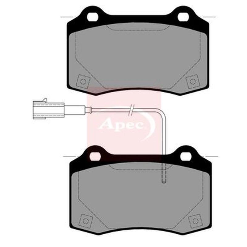 Apec Rear Brake Pad Set PAD2631