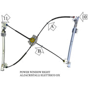 Valeo Electric Window Regulator Lifter Left Front 852588