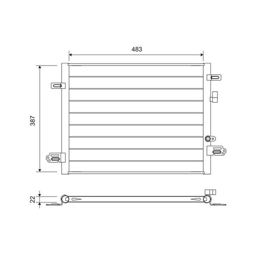 Valeo Air Conditioning Condenser 822754