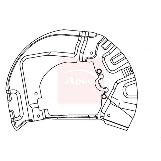 Apec Brake Disc Splash Guard Front Right ASG1023