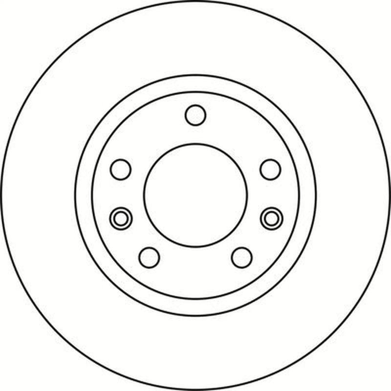 Abtex 2 x Solid Rear Brake Discs BD1903S-x2