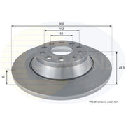 Comline 2 x Solid Rear Brake Discs ADC2613-x2