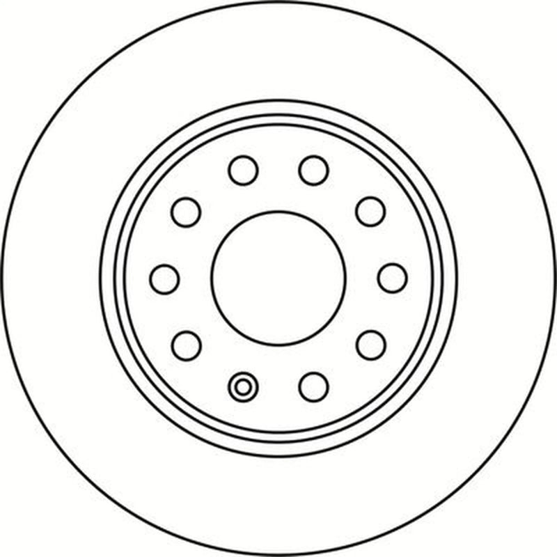 Abtex 2 x Solid Rear Brake Discs BD1757S-x2