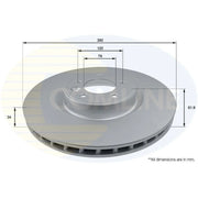 Comline 2 x Front Brake Discs ADC1285V-x2