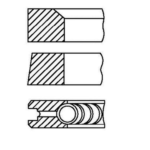 FAI Piston Ring Kit (1CYL) PR81-000 A6510300024 PR81-000
