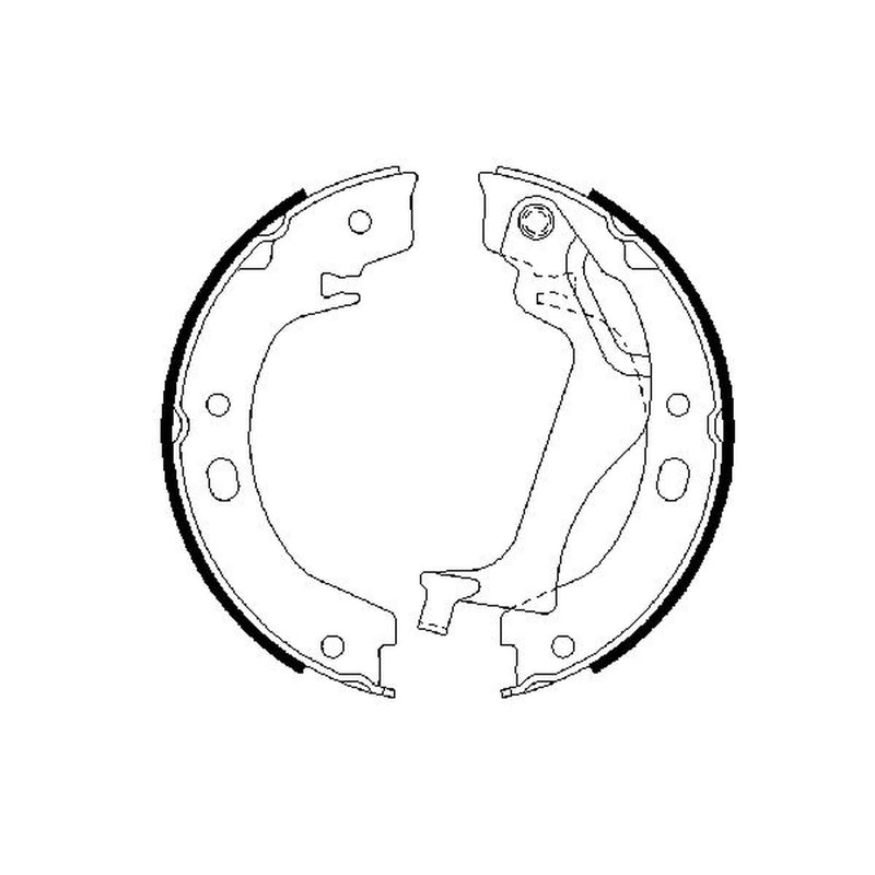 Bosch Parking Brake Shoe Set 0 986 487 713
