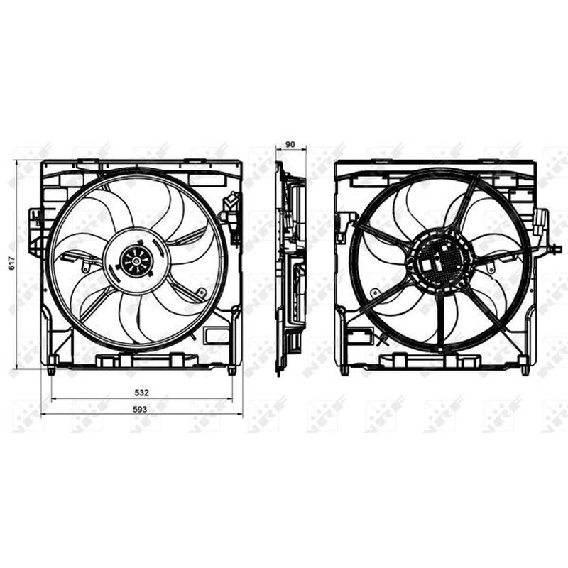 NRF Engine Cooling Fan 47864