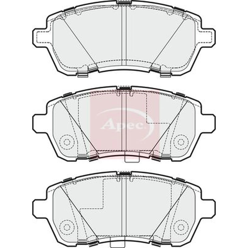 Apec Front Brake Pad Set PAD1835