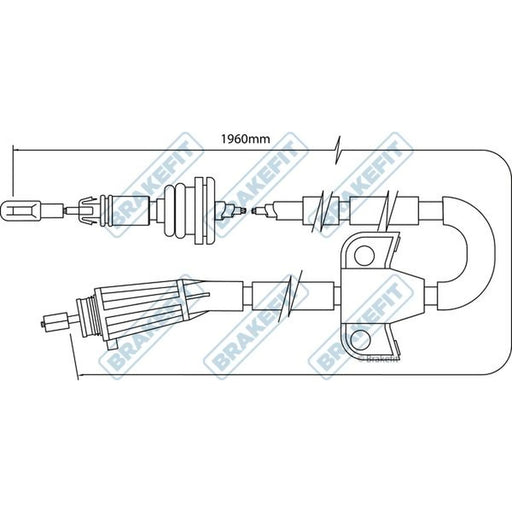 Apec Handbrake Cable Right Rear BBC3509