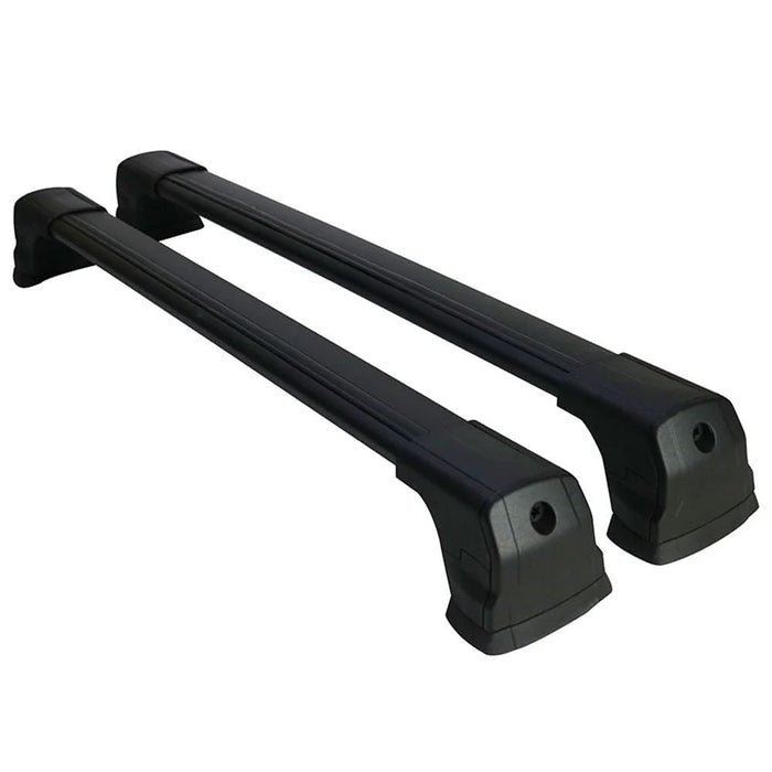 Aluminium Roof Bars Rack Black fits Volkswagen Caddy 2003-2020 2K - Omtec - Van Life Living