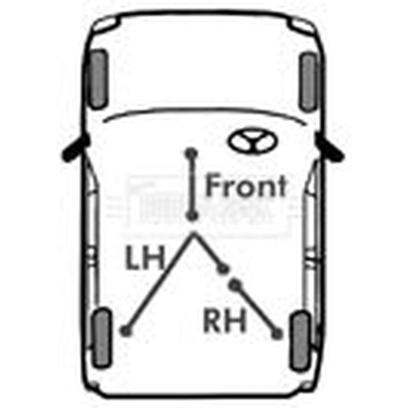 Borg & Beck Handbrake Cable Right Rear BKB3455