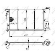 NRF Engine Radiator 50413