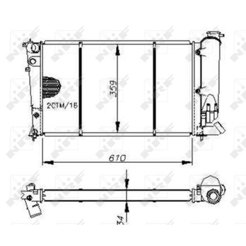 NRF Engine Radiator 50413