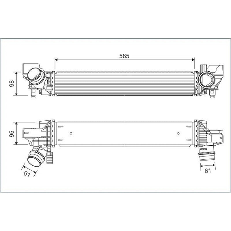 Valeo Intercooler (Charge Air Cooler) 822932