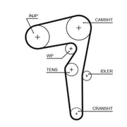 Gates Timing Belt Cambelt 188 Teeth 5715XS