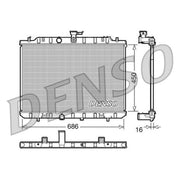 Denso Engine Radiator DRM46006
