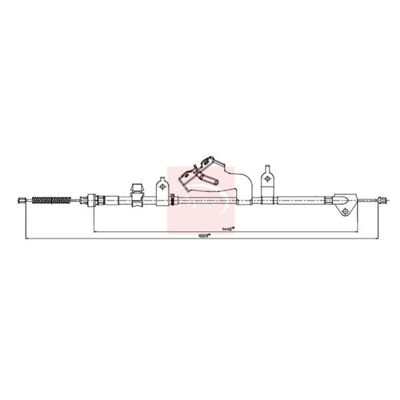 Apec Handbrake Cable Right Rear CAB1937